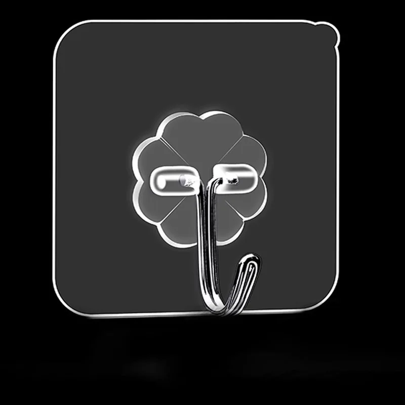 
transparent strong suction hooks for home Kitchen and Bathroom cup sucker hanger key holder Storage Hangers 