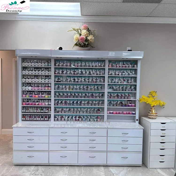 Custom Size Cosmetic Drawer Storage Box Nail Accessories Bead Nail Polish Organizers And Storage Box Cabinet