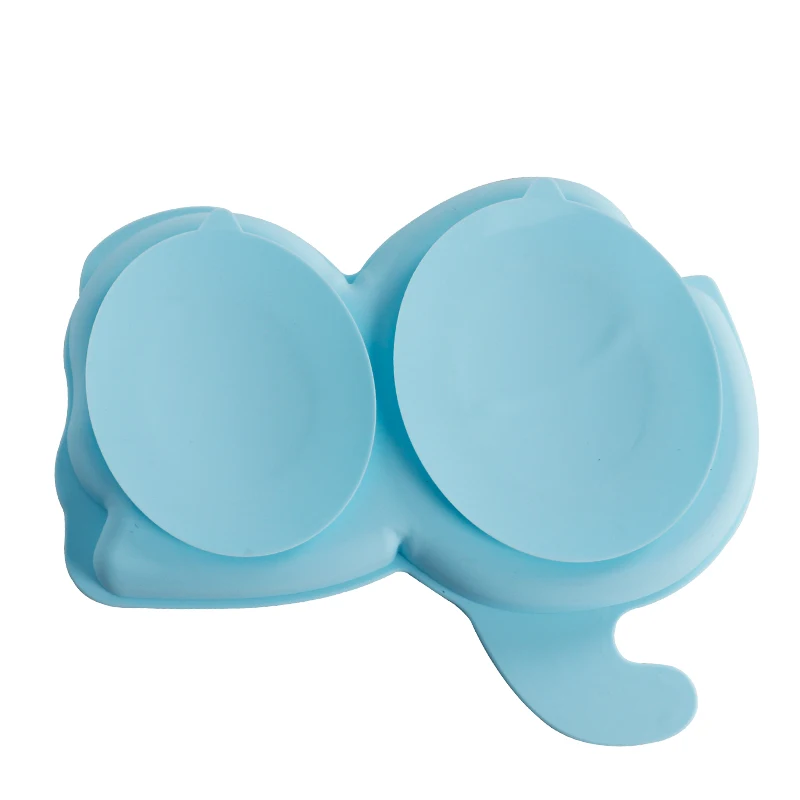 Leatchliving Baby Professional Manufacturer Top Quality With Suction Cup Silicone Baby Dinner Feeding Food Plate Dish