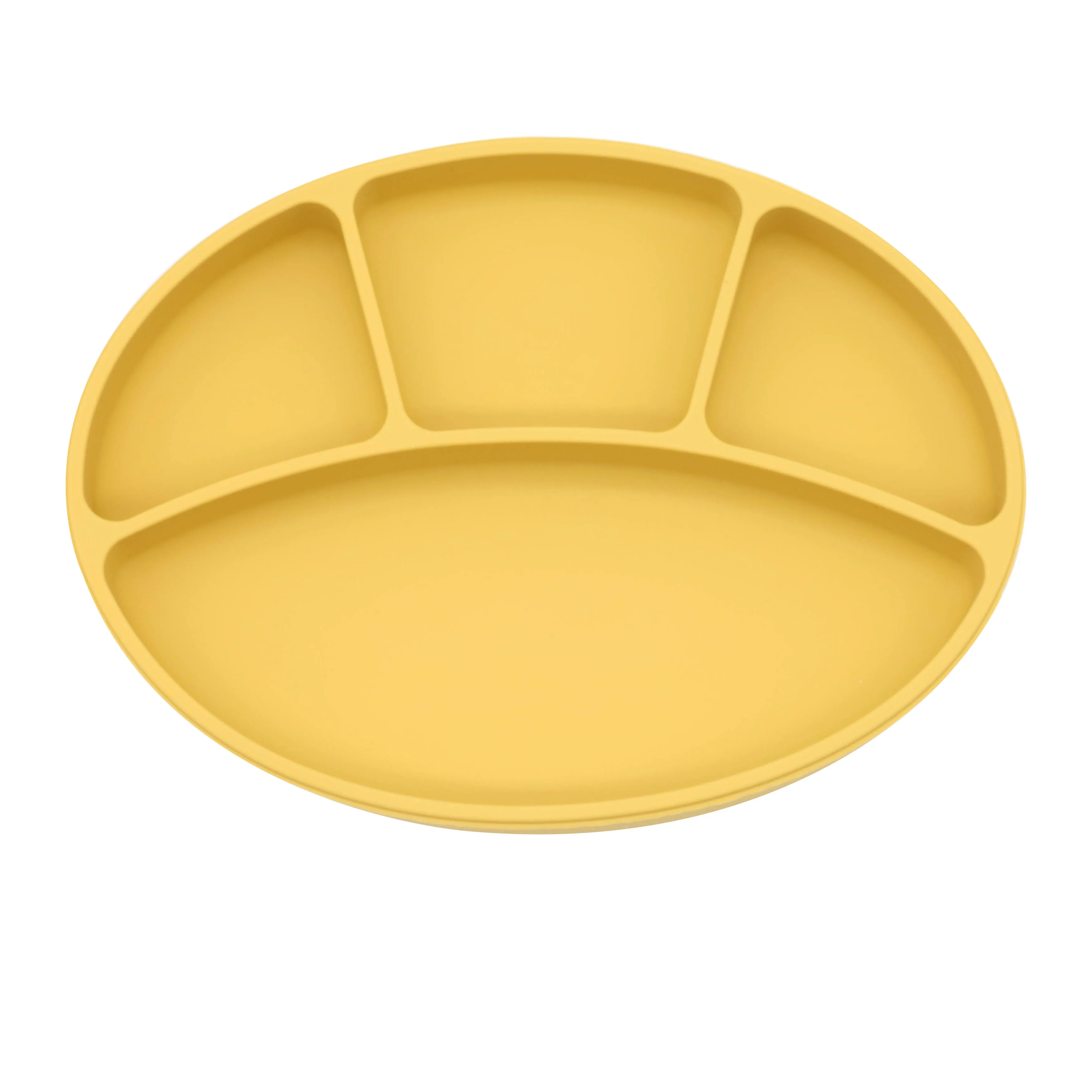 Portable Silicone Suction Soft Safety BPA Free Kids Food Silicone Baby Plate