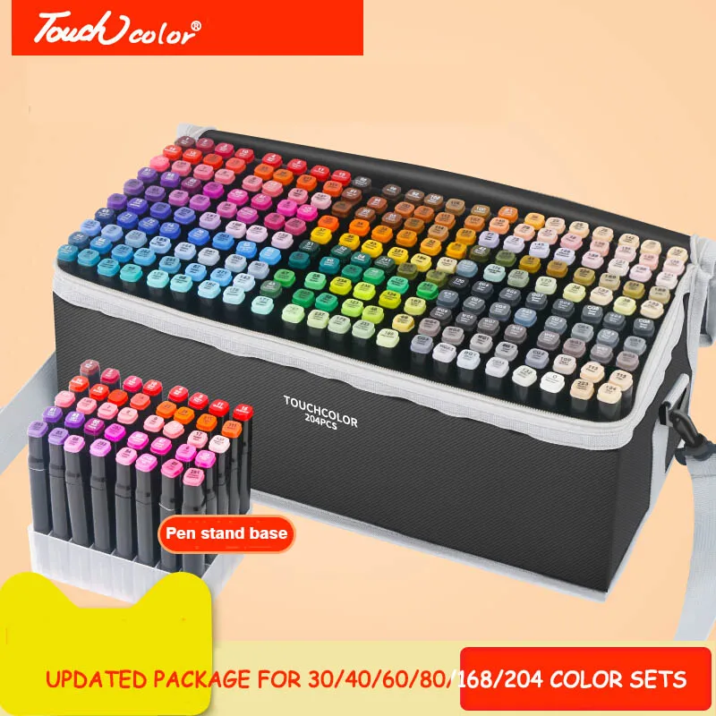 
New package Art Markers for Students Animation Cartoon Fashion design 30 40 60 80 168 204 colors set 