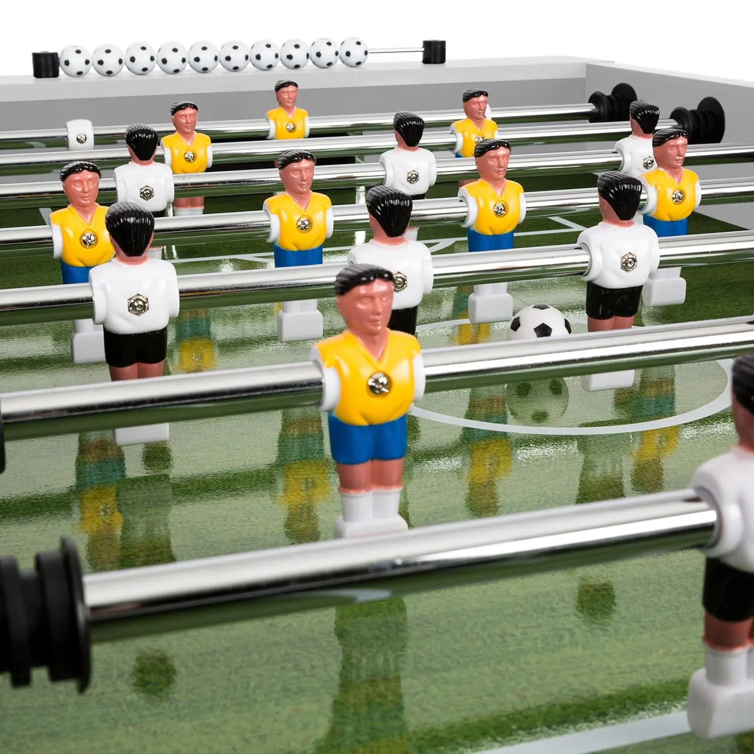 High quality 55inch baby foot table soccer game indoor sport white foosball football kicker table