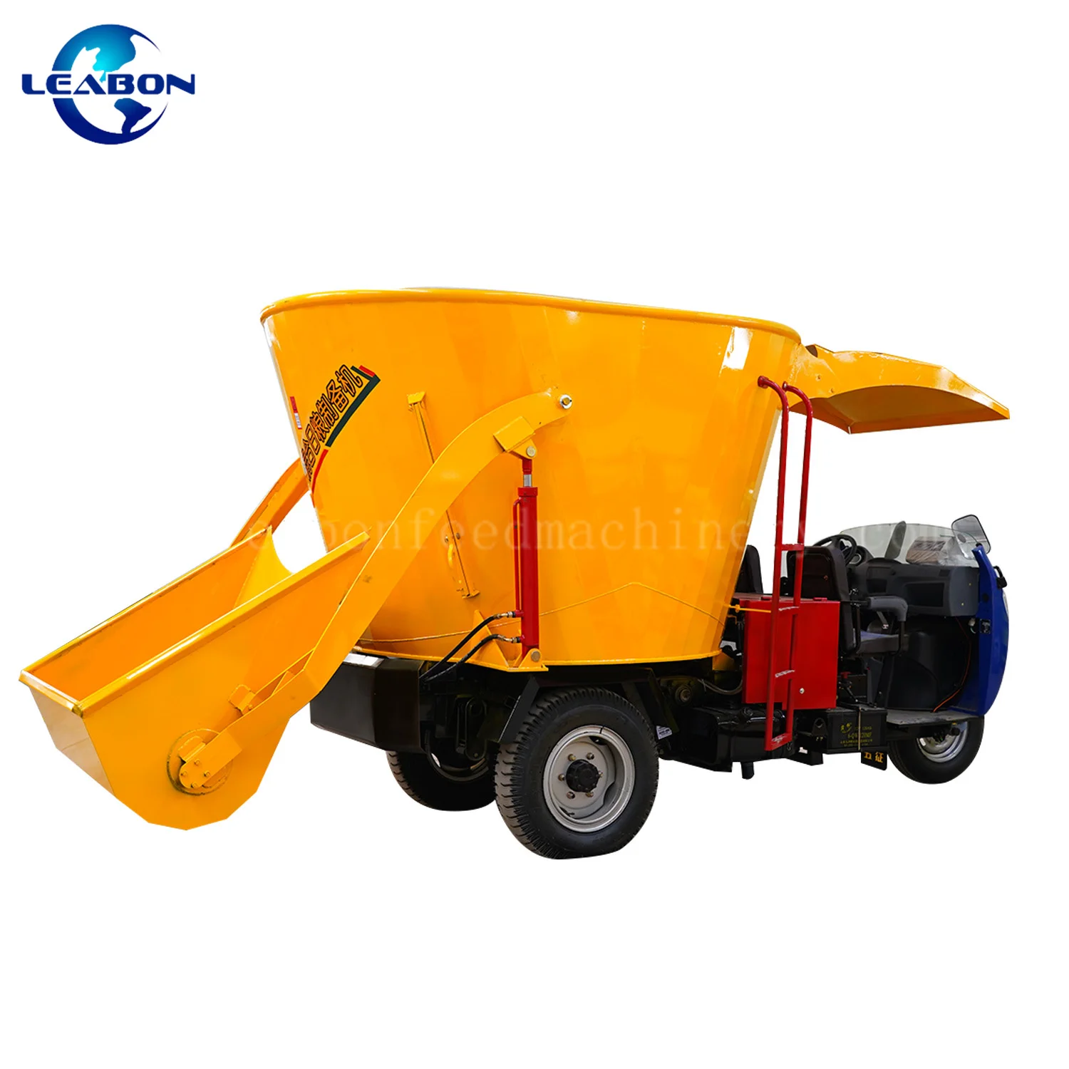 CE Professional Animal Feed Mixing Equipment 3CBM Horizontal TMR Feed Mixer Machine