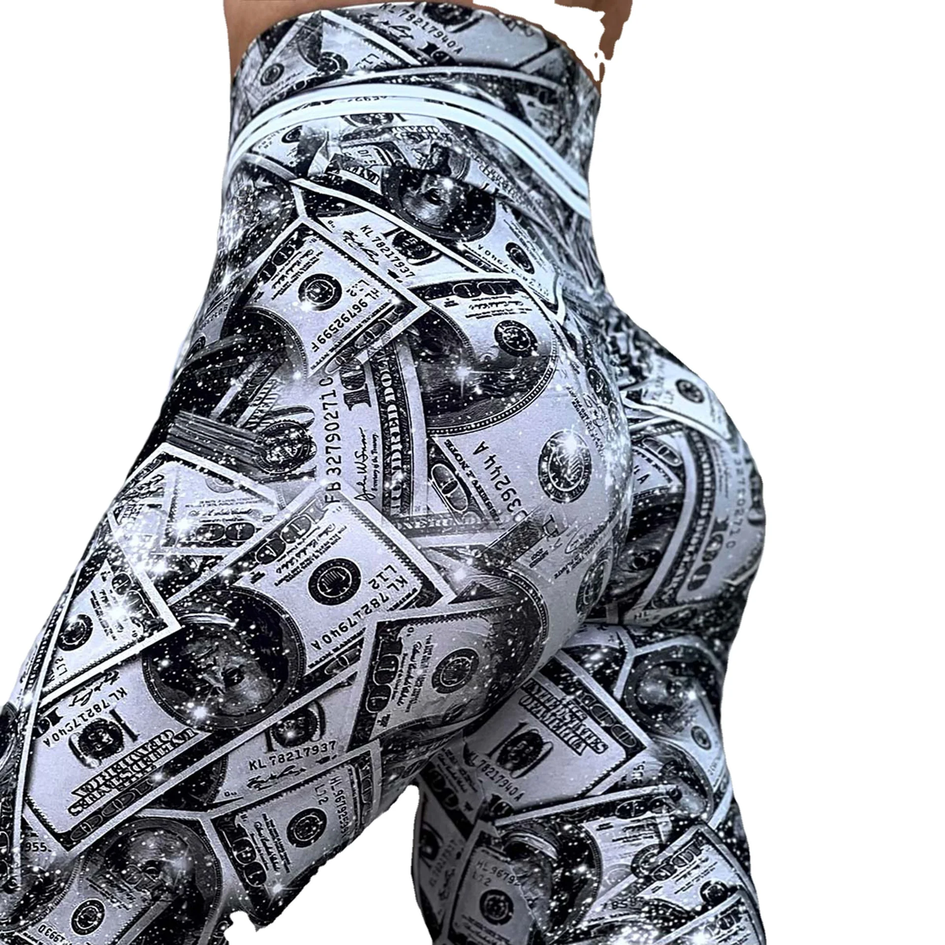 Women High Waist Leggings Butt Lift Workout Yoga Pants Gym Fitness Booty Scrunch Tummy Control Running Tights