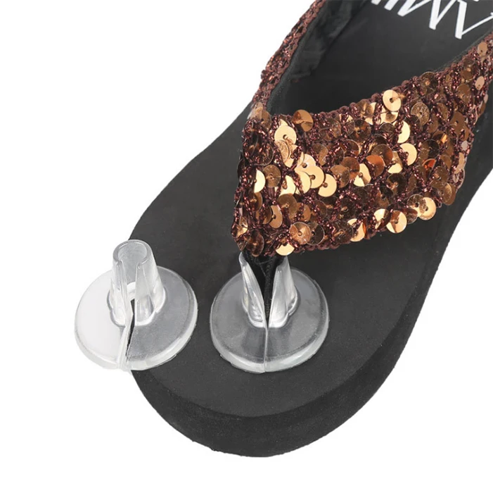 Soft Silicone Flip Gel Cushions Pad Toe Protectors for Thong Sandal Flip Flop Gel Inserts Guards Insoles Shoes Grip Pads
