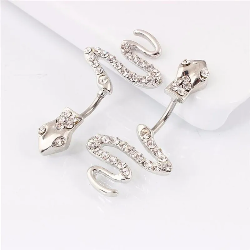 Simple Lounger Titanium Earrings Body Jewelry Navel Piercing Ear Nail Belly Button Rings