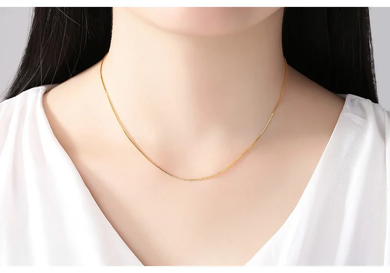 14k Gold 18 inch water wave cross snake bone chain melon seed chain sky star chain wholesale