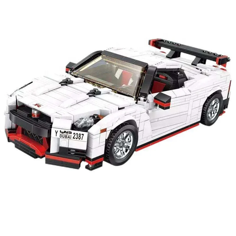 Формы KING 13104 Nismo Nissan GTR R35 Супер гоночный спортивный автомобиль Креативная идея серии транспортных средств кирпичи MOC строительные блоки для детей