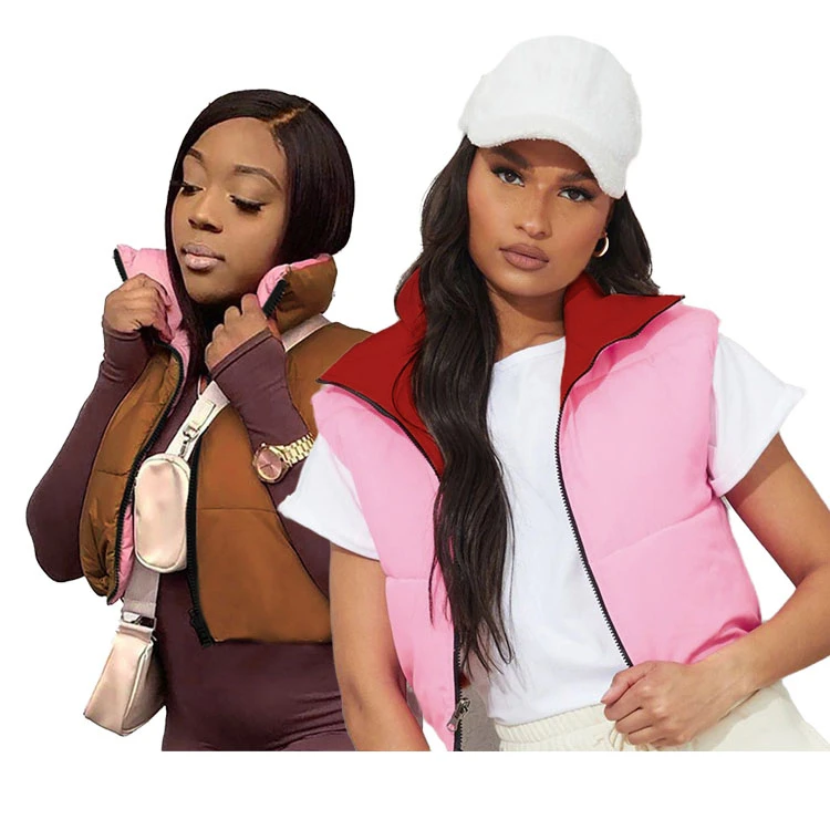 D11538 Winter jackets for women new korean fashion positive and negative two-wear lapel zipper loose jacket cotton coat