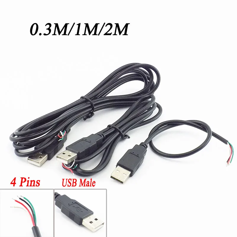 Micro USB соединительный кабель 2 0 4 Pin штекер гнездо для передачи данных DIY источник питания зарядный шнур Удлинитель зарядное устройство