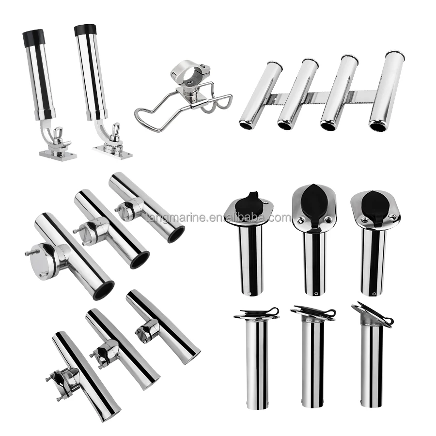Factory Outlet Wholesale 316 Stainless Steel High Mirror Polished Boat Part Fishing Rod Holders