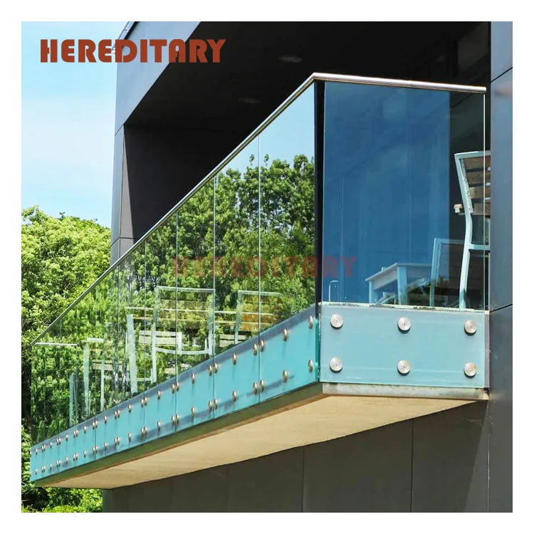 304 316 2205 stainless steel railing fittings hardware glass standoff adjustable railing