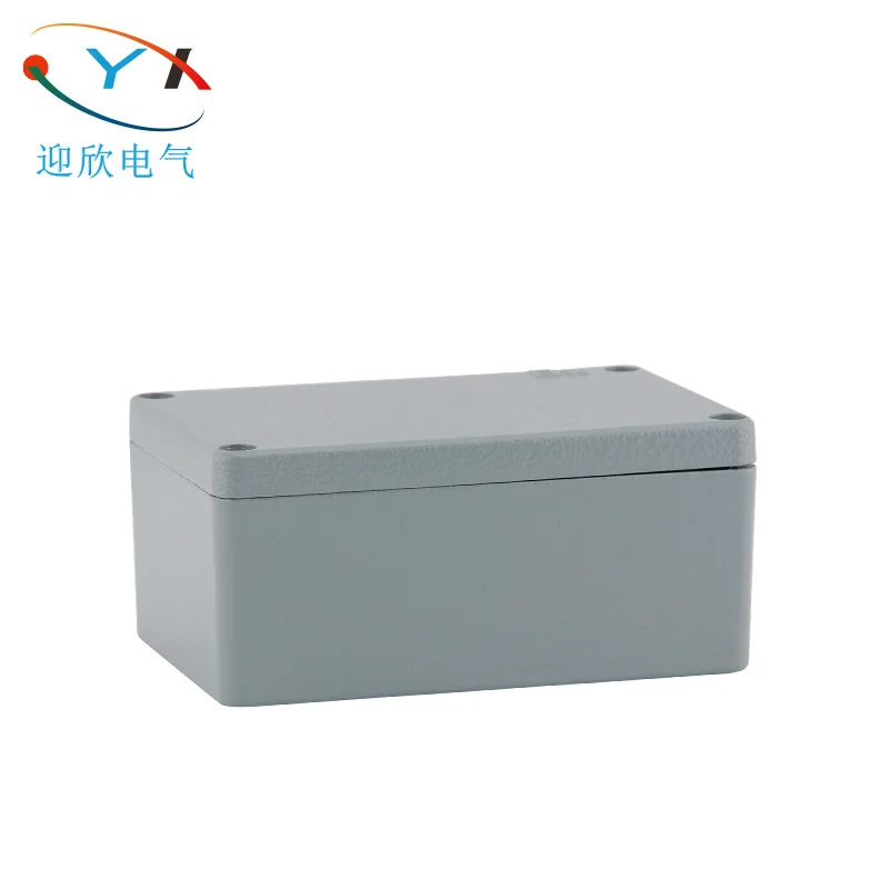 Manufacturer Dustproof Waterproof IP67 Aluminum Die Cast Enclosure Metal Junction Box Electric Distribution Box with Custom Hole