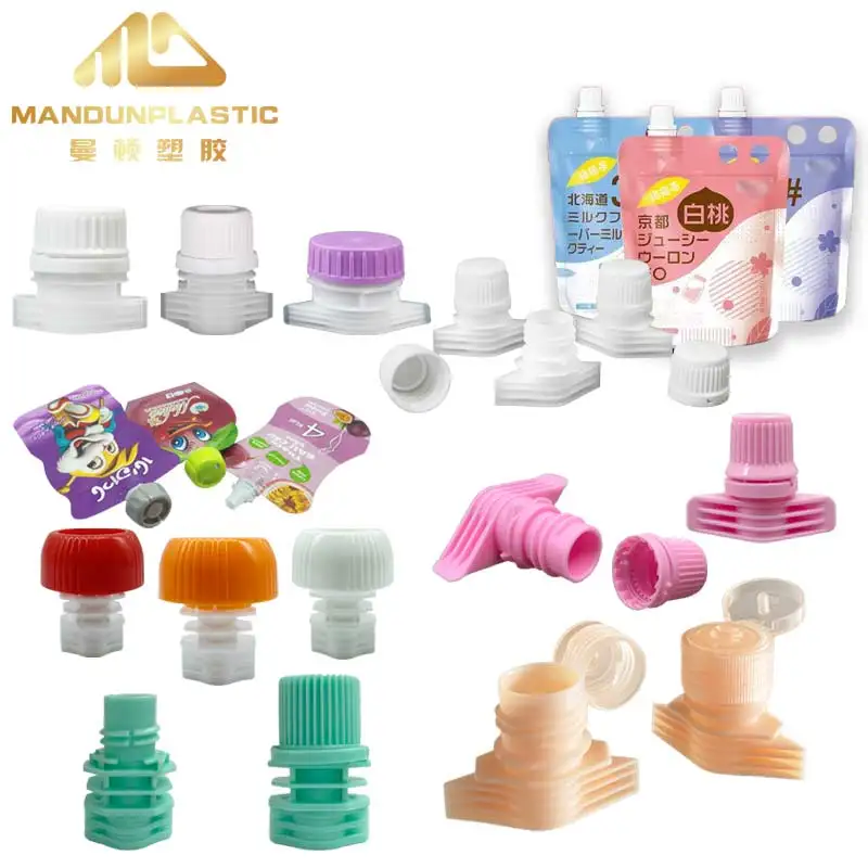 Wholesale Food Grade Pouch Fitting Ancillary Items Component Spout Cap for Doypack