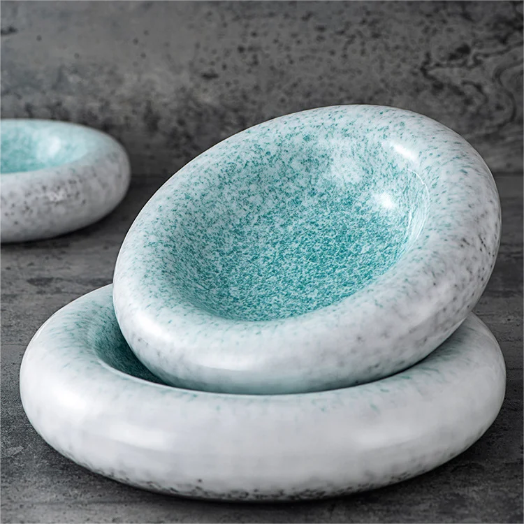 kitchen & tabletop Mexican Assiette Vajilla Platos de Porcelana Dishes & Plates For Restaurant Dish Chefs bubble plate ceramic