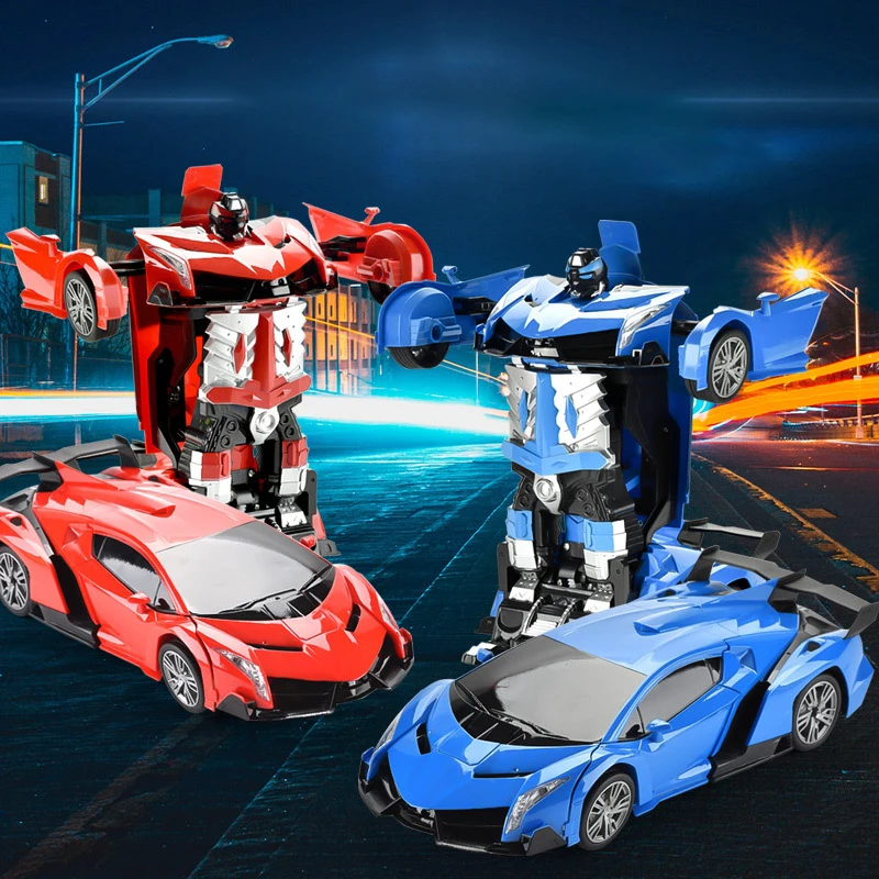 Transform Robot RC Remote Control Car Kids Car Deformation Radio Control Toys