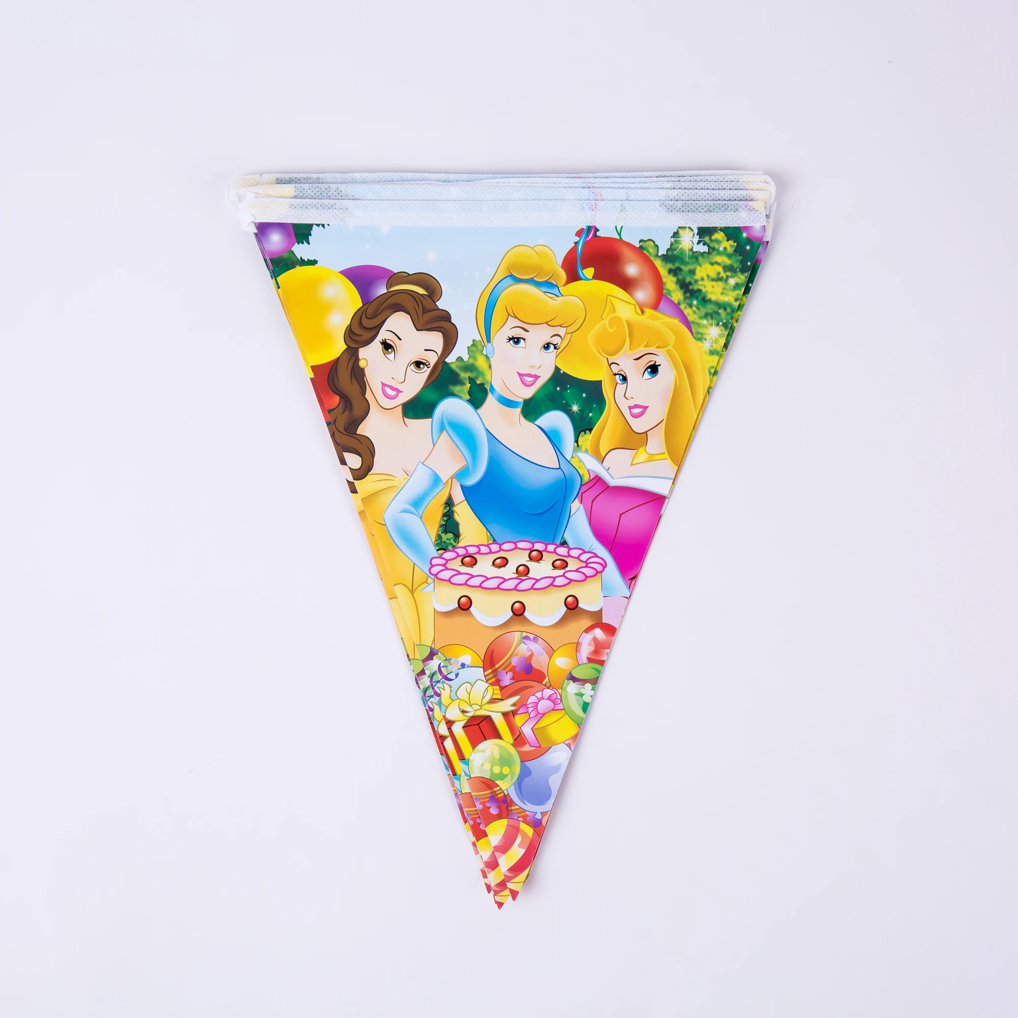 Home party decorating pennant flag 2.7 m paper banner for kids birthday decorations