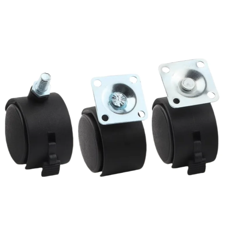 Furniture Plate With Brake Swivel Heavy Duty Caster Wheels Parts Chair Locking Office Chair Wheels Casters