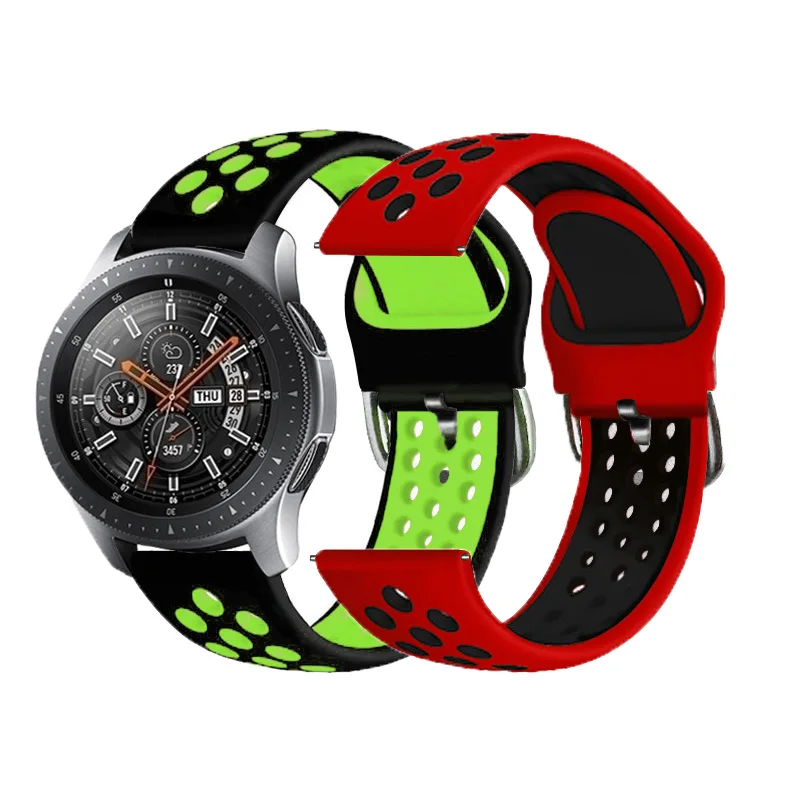 
Classic watch straps For AMAZFIT 2 Stratos /For AMAZFIT GTR 47mm silver buckle smart watch bands 