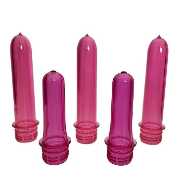High Quality 28mm Pink Color  Plastic PET Preforms For Blowing Beverage Bottle/Water Bottle