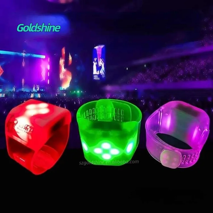 RFID Card DMX Controlled LED Bracelet Bright Wristband for Concerts Sports Events Music Festivals Bar Parties