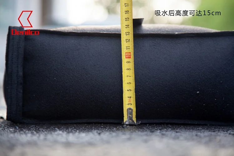 Super water absorption inflating flood bags for flood dam