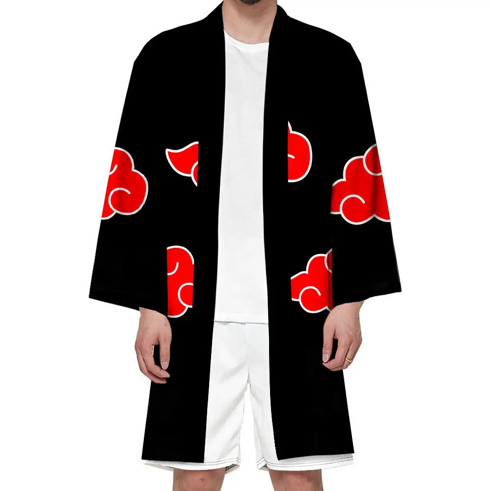 10 видов стилей Sasuke Uchiha Itachi Косплей Футболка Плащ японское длинное Аниме кимоно Haori Yukata унисекс Одежда