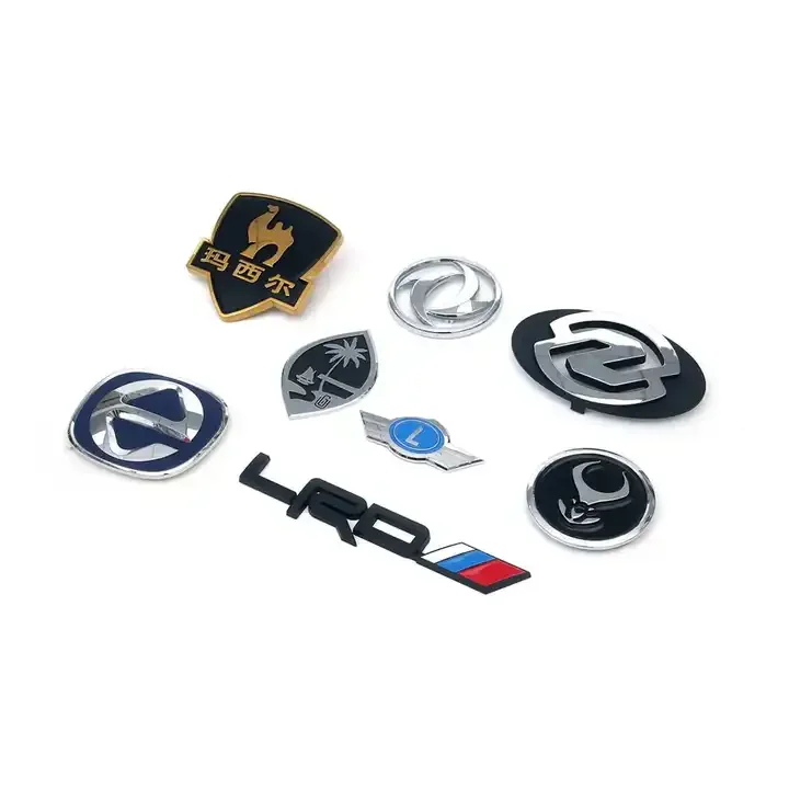 Custom Chrome ABS Plastic Car Emblem Car Badge Chrome 3D Letter Sticker Auto Car Emblem Badges  For make own logo