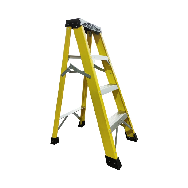 WEIKEN FRP 3 Steps Stairs Indoor Modern Ladder with Tool Tray  A Frame Floding Insulated Fiberglass A Type Step Ladder