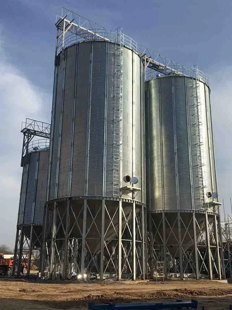 100 Ton Grain Wheat Storage Corrugated Steel Grain Silo Price
