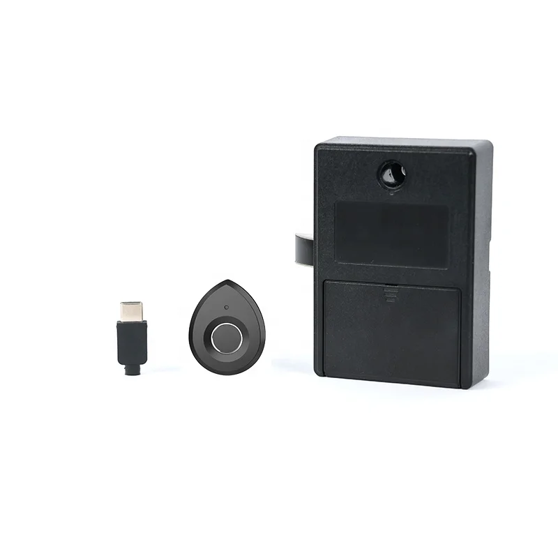 Qidots Fingerprint Furniture Lock Keyless Locker Lock Intelligent Drawer Lock for Office