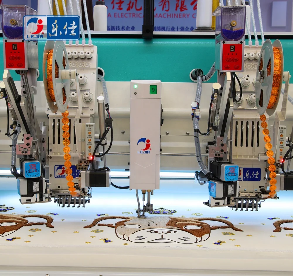 LEJIA 2020 Новое поступление 6 игл 12 головок синель Смешанная вышивальная машина