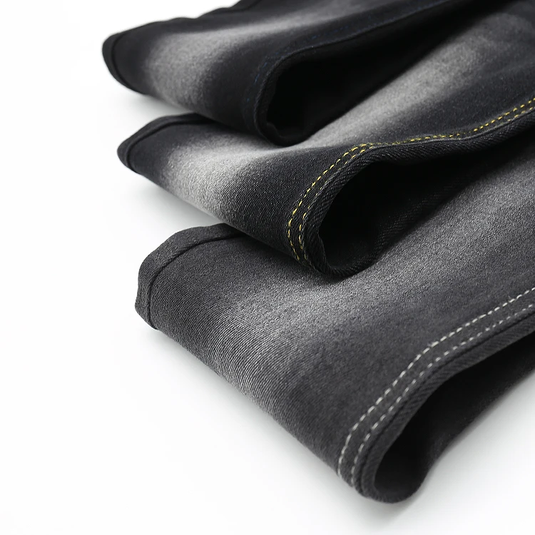 Recycled Cotton Heavy 11 Oz Cotton Spandex Slub Denim Fabric For Jeans