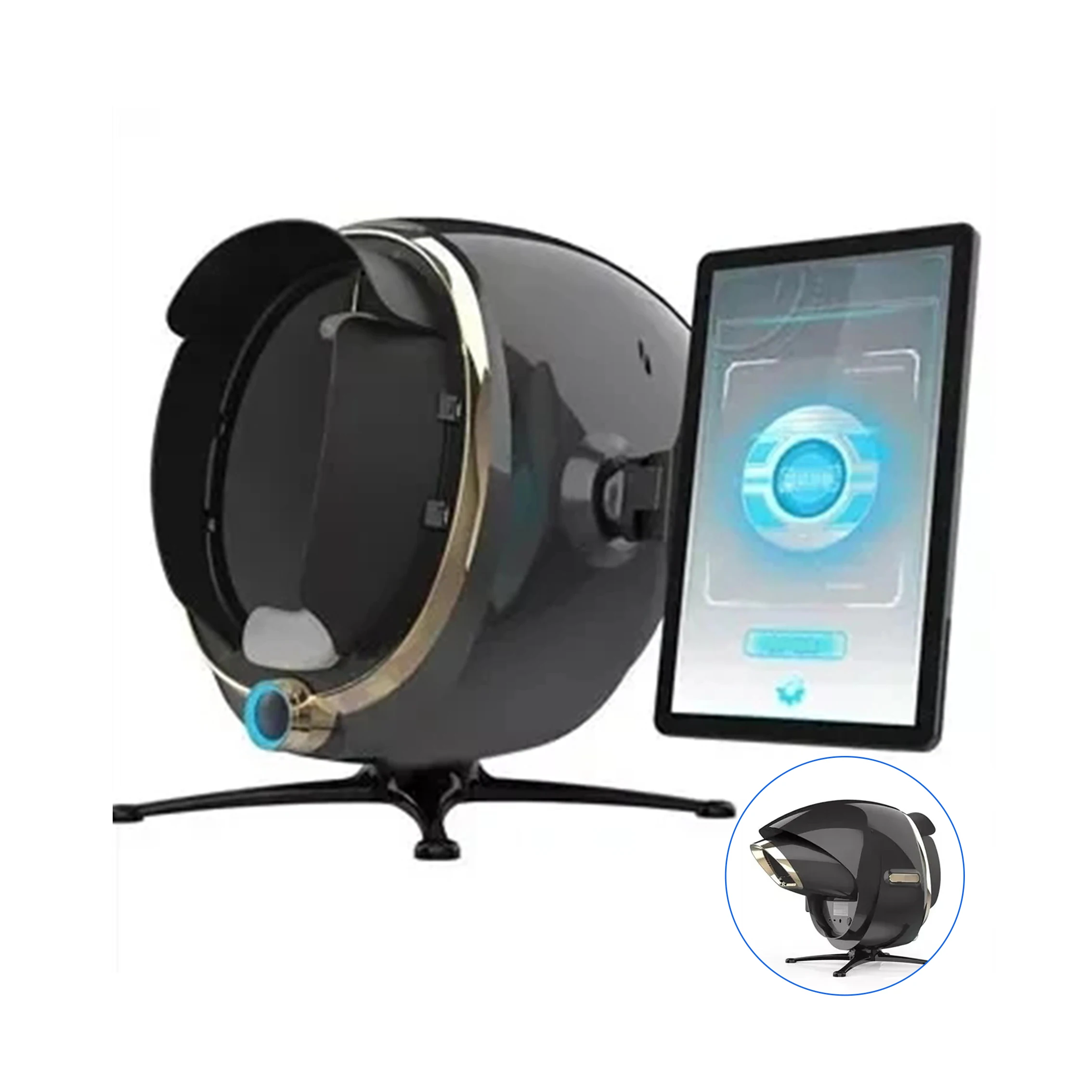 skin color care and scalp tester detector derma scan magic mirror with face skin facial scanner analyzer