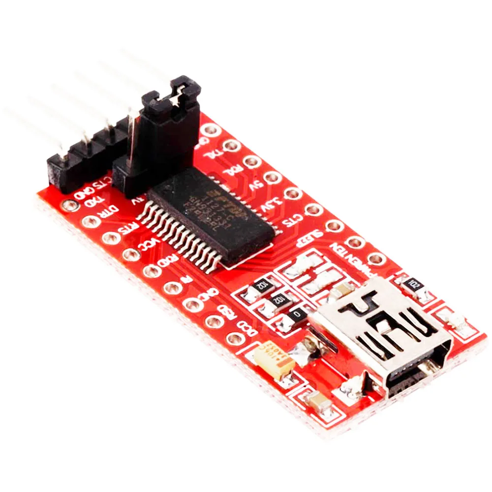 FT232RL FTDI Mini USB to TTL Serial Converter Adapter Module 3.3V 5.5V USB to Serial Mini USB to TTL Adapter Board for Arduino