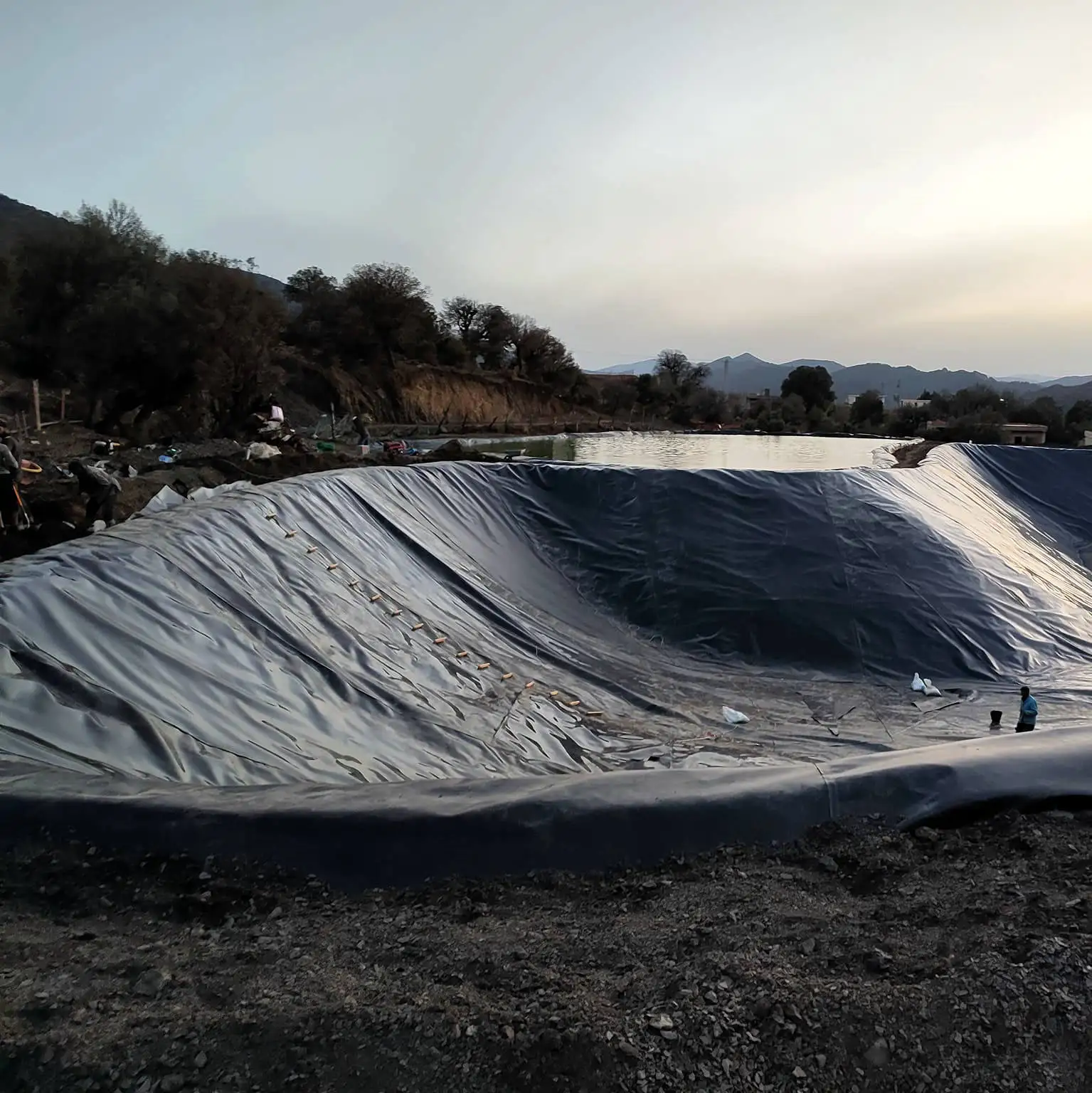 0.5mm 0.75mm 1mm 1.5mm Fish Farm Pond Liner Geomembrane iner good Price Dam Liner HDPE liner