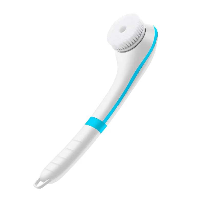 Waterproof electric bath brush household charging massage bath brush long handle cross-border silicone massager back rubbing art