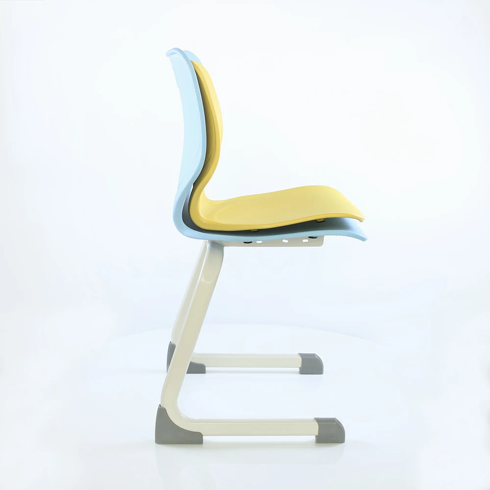 Popular Folding Plastic pp Shell High School Furniture Classroom Meeting Room Chairs with Arms