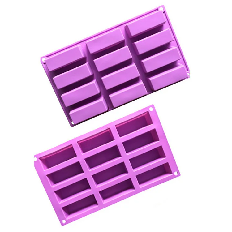 Silicone baking mold non-stick rectangular chocolate molds 3d chocolate candy molds