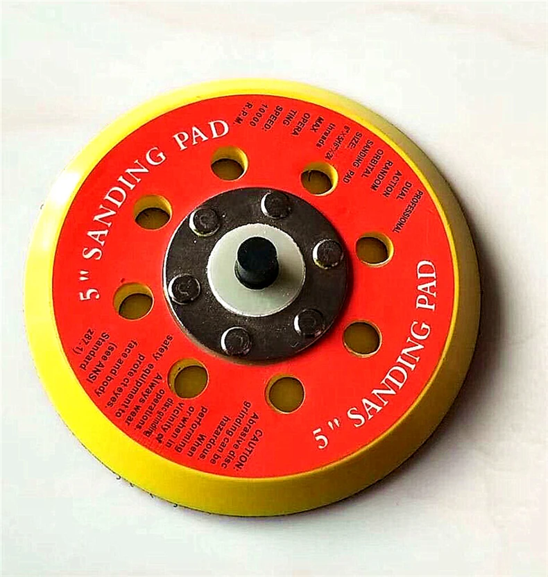 5 дюймов 125 мм двойного действия крюк и петля абразивной полировки Backer Pad для шлифовальный диск
