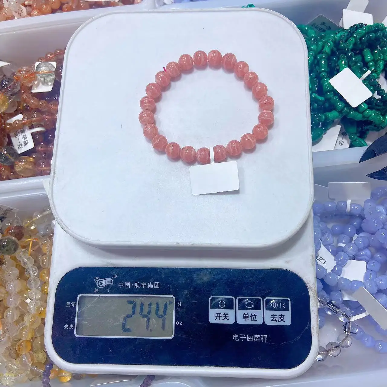 6/8/10mm Rhodochrosite Beads From Argentina Heailing Crystal Bracelet Gemstone Necklace Argentinian Rhodochrosite Beads