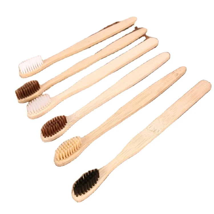
Экологичная деревянная зубная щетка FSC с бамбуковым углем для взрослых и детей 
