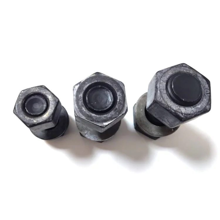 HBLJ DIN7990 steel structure bolts and nuts Black Heavy Hex Bolt ASTM A325 Steel Structural Bolt