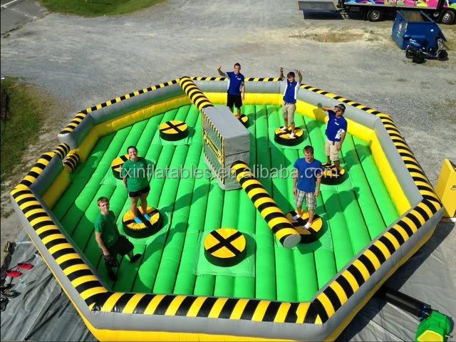 New Style Inflatable Meltdown Game Inflatable Giant Sport Games Inflatable Sweeper Game For Adults