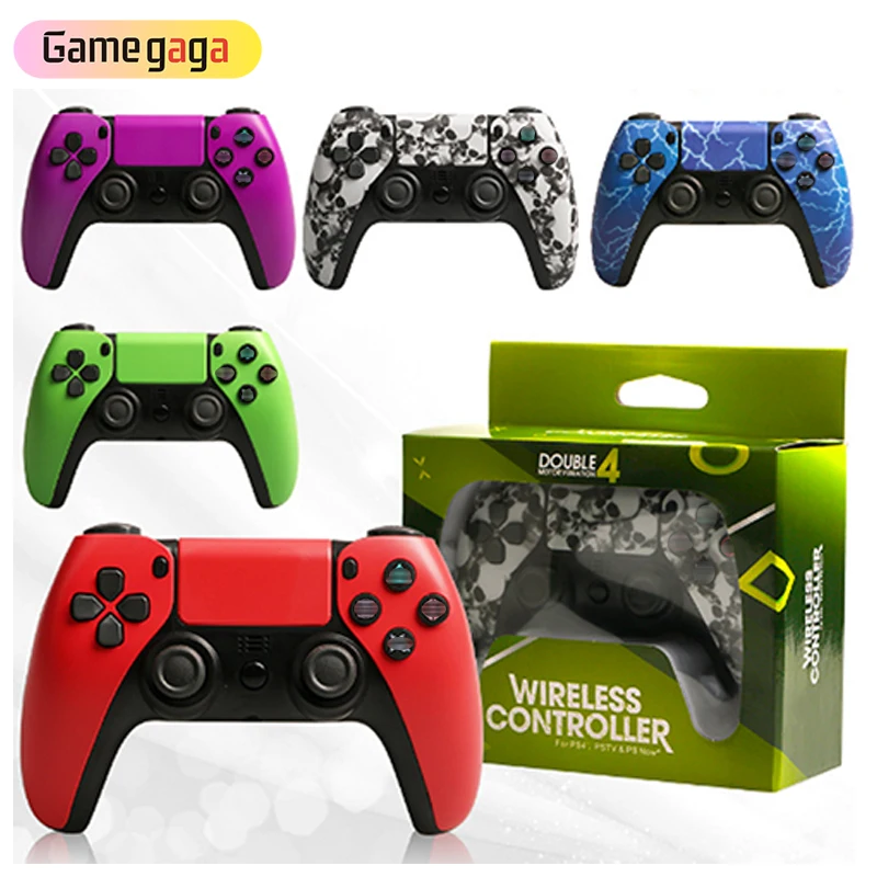 Newest Wireless Controller With PS5 controller Design Headphone Jack 6-Axis Double Shock BT Game Gamepad For PS4 Controller /PC