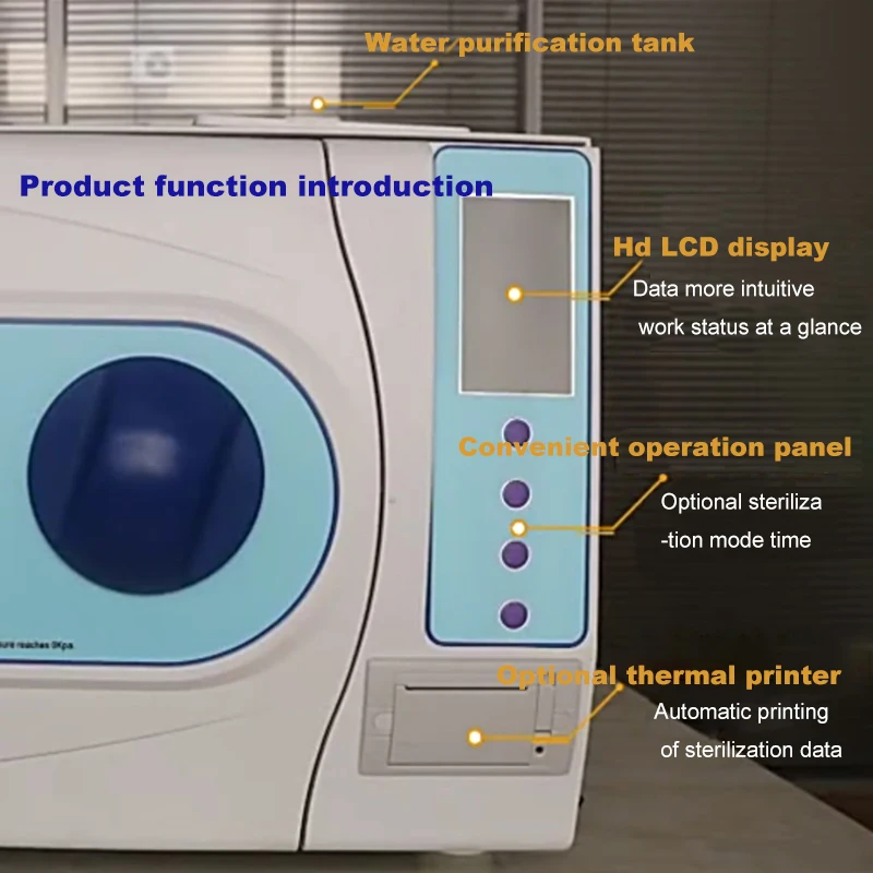Clase B dental autoclave sterilizer machine 12L 18L 23L autoclave dental sterilizer with triple pulsation vacuum drying