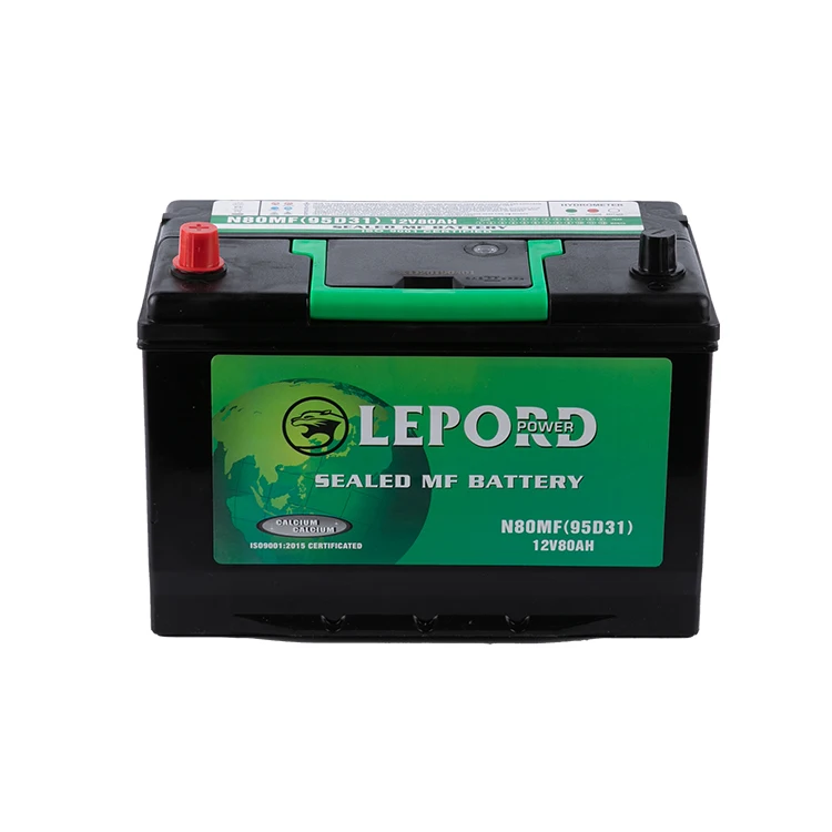Hot sale NX120-7 12V wet battery korea brands lead acid battery 95D31 N70Z battery for hybrid car