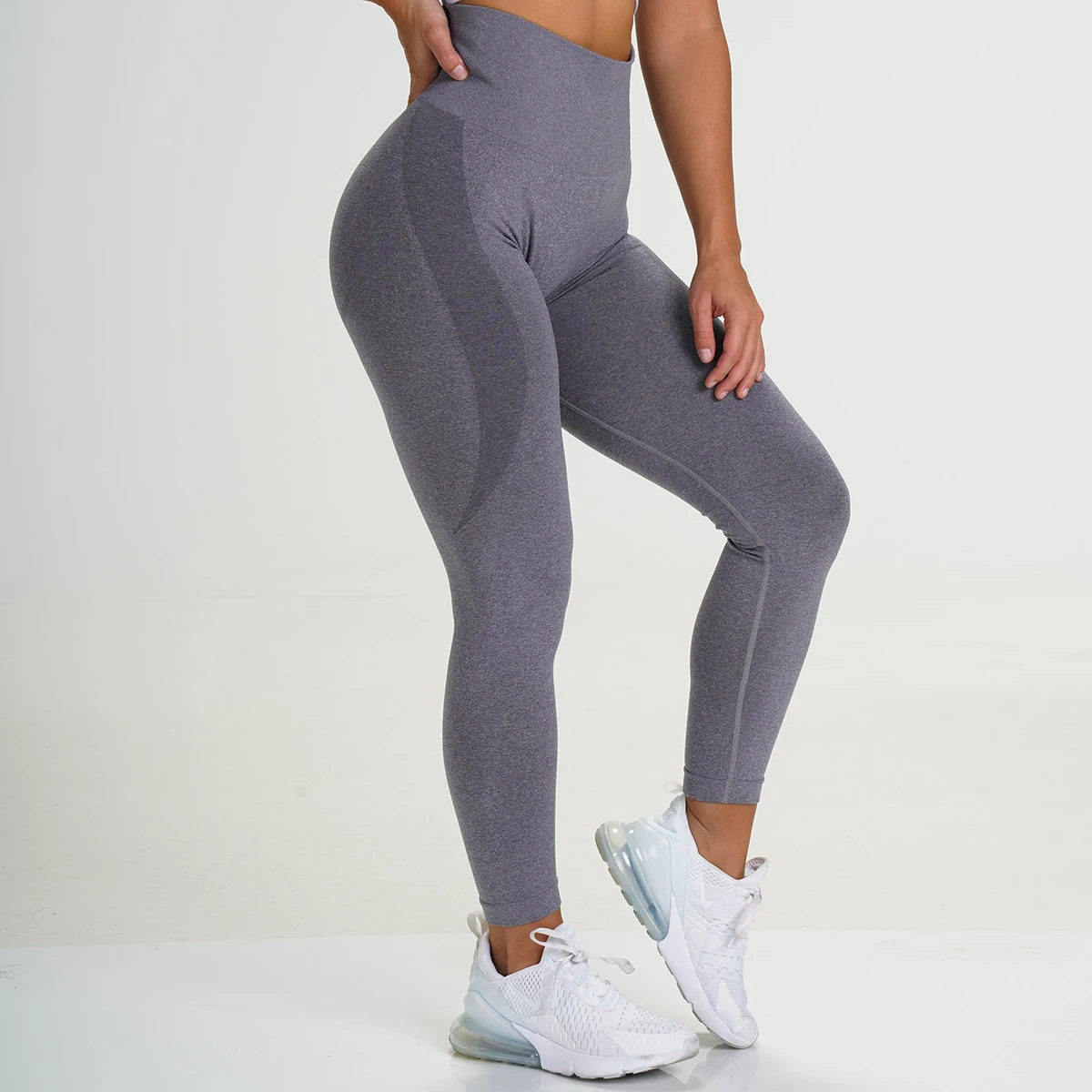 Women Outdoor Fitness Leggings Yoga Pants High Waist Elastic Compression Seamless Nvgtn Contour Leggings