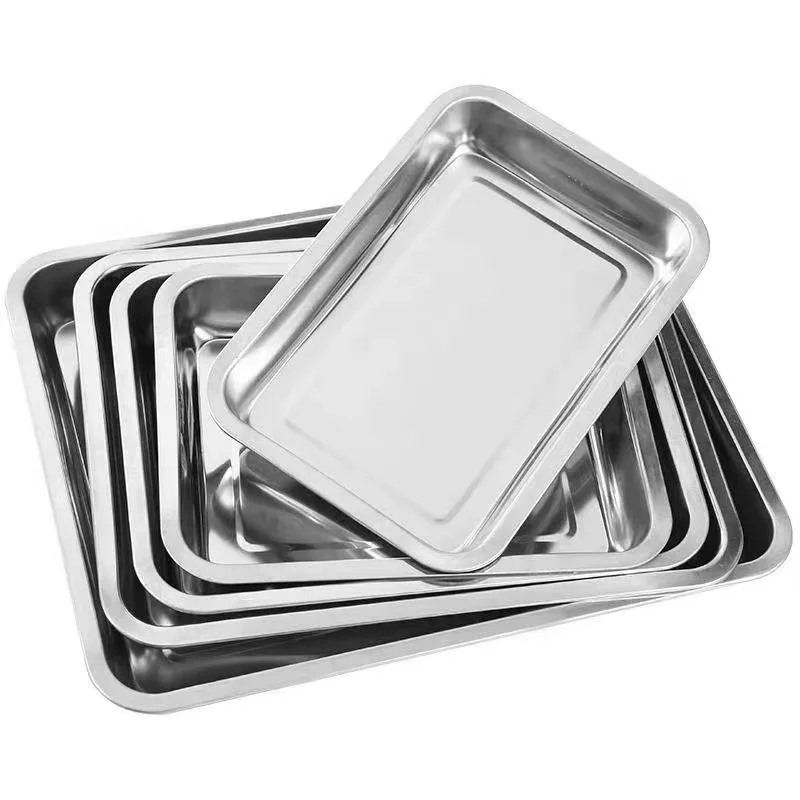 China Manufacturer Low Price S304 Bbq Square Stainless Steel Serving Baking Tray