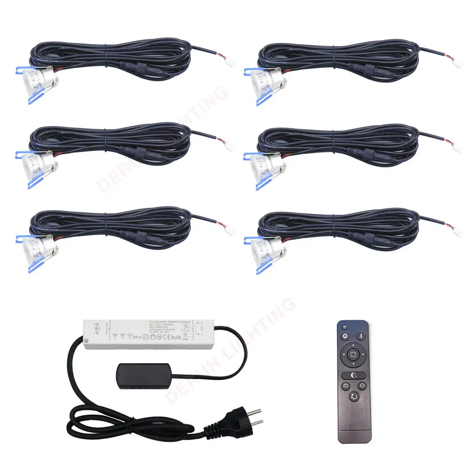 Led Down Lights Kits 6*3W 12V Ip65 with RF remote controller